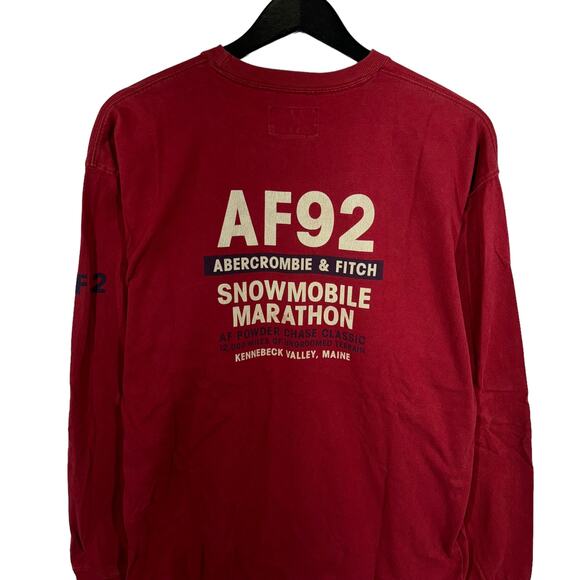 Abercrombie & Fitch Spell Out Muscle Fit Long Sleeve Tee - Picture 6 of 7